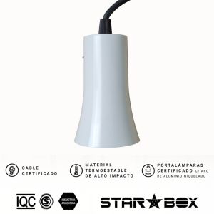 COLGANTE CRYSTAL COLORS TULIPAN BLANCO - Vista 5