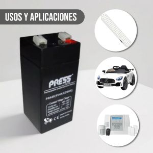 BATERIA DE GEL DE 4V 4 AH PRESS - Vista 4