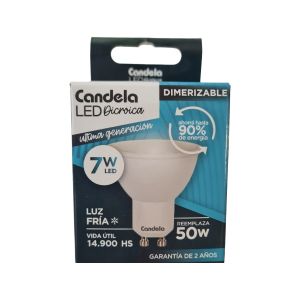 LAMPARA LED DICROICA 7W GU10 DIMERIZABLE CANDELA - Vista 2