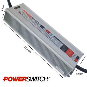 FUENTE LED SWITCHING 12V 12.5A 150W IP67 POWER SWITCH - Vista 6