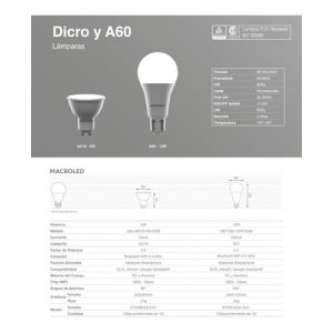 DICROICA LED SMART RGB 5W GU10 220V  WIFI + BLUETOOTH MACROLED - Vista 6