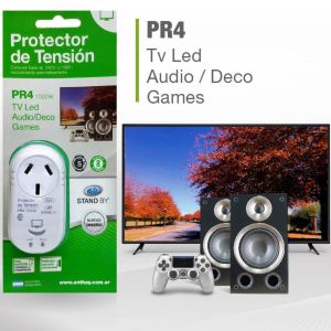 PROTECTOR DE TENSION 1500W TV STAND BY - Vista 3