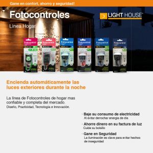 FOTOCONTROL 3 CABLES 1500 W LIGHT HOUSE - Vista 4