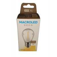 LAMPARA GOTA FILAMENTO LED 0.65W E27 MACROLED