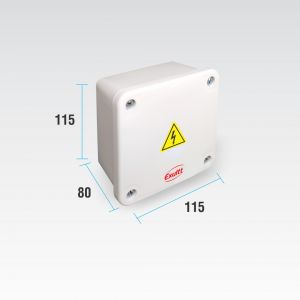 CAJA DE PASO ESTANCA IP65 EXTERIOR 115 X 115 X 80 MM - Vista 2