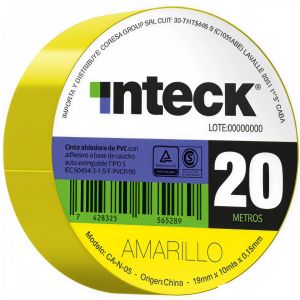 CINTA AISLADORA PVC 20 MTS INTECK - Vista 21