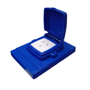 CAPSULADA SUPERFICIE 16 MIGNON 10X5 AZUL CON 1 TOMA EXULTT - Vista 1