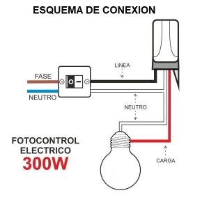 FOTOCONTROL PARA LAMPARA LED 300W 3 CABLES - Vista 3