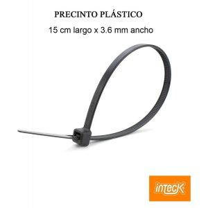PRECINTO DE NYLON 3.6MM X150MM - NEGRO X 100 UNIDADES INTECK - Vista 4