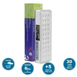 LUZ DE EMERGENCIA 30 LED AUTONOMA (2030LED)  ATOMLUX - Vista 2