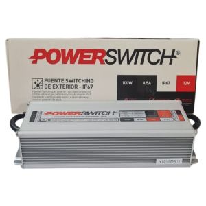 FUENTE LED SWITCHING 12V 8.5 100W IP67 POWER SWITCH - Vista 2