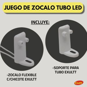 JUEGO DE ZOCALO TUBO LED  - Vista 2