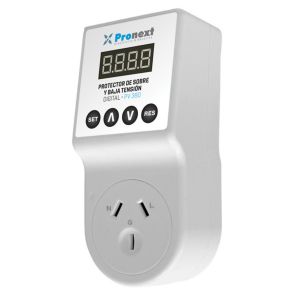 PROTECTOR DE TENSION ENCHUFABLE 10AMP DIGITAL PRONEXT - Vista 2