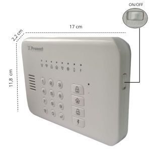 KIT 3 ALARMA DOMICILIARIA INALAMBRICA WIFI + FREE APP CELULAR + GOOGLE HOME - Vista 3