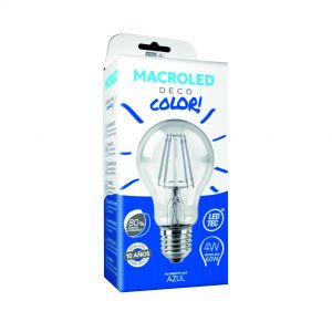 LAMPARA BULBO FILAMENTO DECO COLOR LED 4W E27 MACROLED - Vista 2