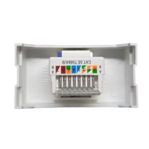 MODULO TOMA P/ RED RJ45 CAT 5 JELUZ PLATINUM BLANCO - Vista 3