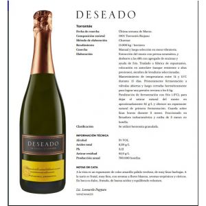 CHAMPAGNE DESEADO DULCE 750 ML - Vista 2