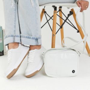 COMBO CHINA BLANCO BANDOLERA + ZAPA URBANA TALLE 38 - Vista 2