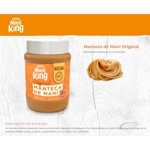 MANTECA DE MANI KING ORIGINAL 350 GR - Vista 3