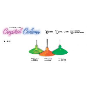 LAMPARA COLGANTE CHINO 1 LUZ FLUO VERDE STAR BOX - Vista 3