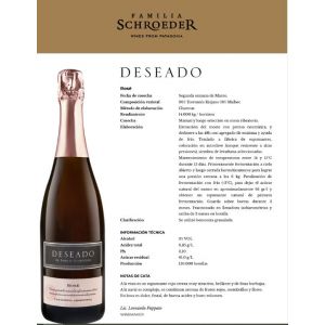 CHAMPAGNE DESEADO ROSE 750 ML - Vista 2