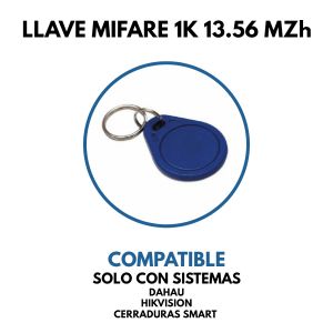 LLAVERO MIFARE PARA SISTEMAS HIKVISION, CERRADURAS SMART, Y OTROS - Vista 3