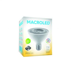 LAMPARA PAR 30 LED 11W E27 DE PVC MACROLED - Vista 2