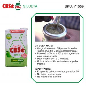 PAQUETE YERBA CBSE SILUETA 500 GR X 12 UNIDADES - Vista 3
