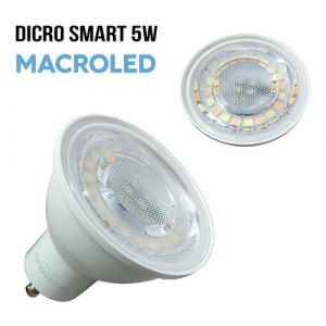 DICROICA LED SMART RGB 5W GU10 220V  WIFI + BLUETOOTH MACROLED - Vista 3