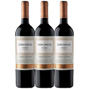 VINO DON DAVID RESERVA CABERNET SAUVIGNON 700CC X 3 UNIDADES