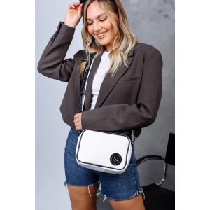 CARTERA BANDOLERA PRAGA MODERNA ECO CUERO C/ CIERRE LIBERTA - Vista 9