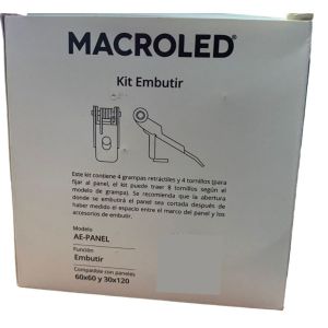 ACCESORIO KIT DE EMBUTIDO  P/PANEL DE 60X60 O 120X30 MACROLED - Vista 2