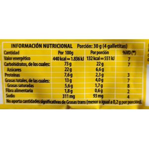 GALLETITAS LINCOLN CLASICA 153 GR - Vista 3