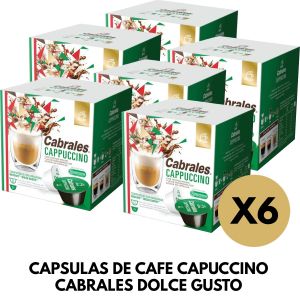 CAPSULAS DE CAFE CAPUCCINO CABRALES DOLCE GUSTO X 6 CAJAS - Vista 2