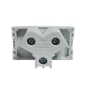 MODULO TOMA BIPOLAR + TIERRA 10A JELUZ PLATINUM - Vista 4