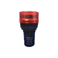 LLAVE PILOTO OJO DE BUEY 22 MM CORTO C/ZUMBADOR 220V CHIN ROJO
