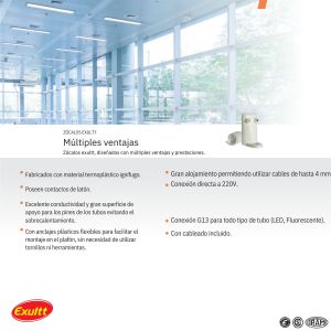 ZOCALO FLEXIBLE C/CHICOTE EXULTT - Vista 2