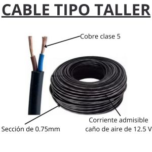 CABLE TIPO TALLER 2X0.75 MM X METRO EPUYEN - Vista 3