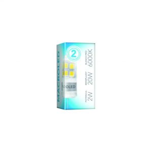 LAMPARA BIPIN 2W G4 12V MACROLED - Vista 4