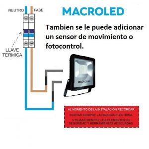 REFLECTOR LED SMD 100W IP65 MACROLED - Vista 7