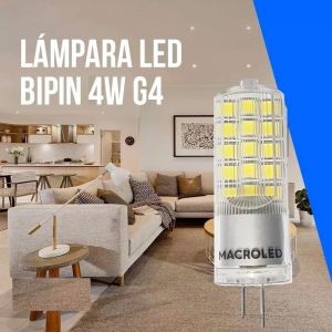 LAMPARA BIPIN 4W G4 12V MACROLED - Vista 8