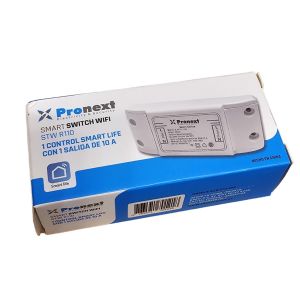 INTERRUPTOR 1 SALIDA SMART WIFI 10A PRONEXT - Vista 4