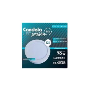 PANEL LED 12W REDONDO APLICAR CANDELA - Vista 1