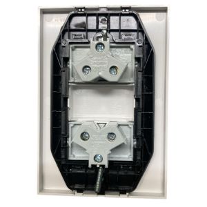 LLAVE ARMADA DOBLE TOMA BI JELUZ PLATINUM BLANCO - Vista 2