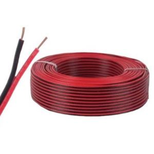 CABLE BIPOLAR BAFLE AUDIO BICOLOR ROJO Y NEGRO 0.50MM X 100 MTS EPUYEN - Vista 2