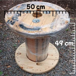 CARRETEL DE MADERA BOBINA 50X49 CM - Vista 3