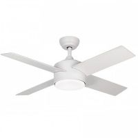 VENTILADOR DE TECHO BLANCO Y MADERA 441A CON LUZ 44” MOTOR DE ALTA EFICIENCIA LEUK