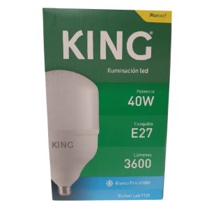 LAMPARA BULBON LED 38W E27 FRIO 6500K KING - Vista 2