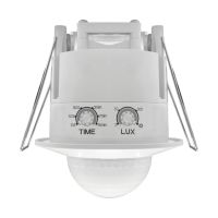 SENSOR DE MOVIMIENTO REDONDO 360° EMBUTIR 1200W 12 MTS ALCANCE MACROLED