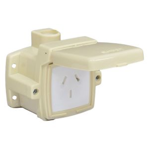 CAJA CAPSULADA EXTERIOR TOMA 10 AMP C/ TAPA EXTERIOR EXULTT - Vista 2